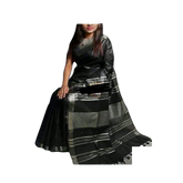 Khadi Linen Saree M J HANDLOOM